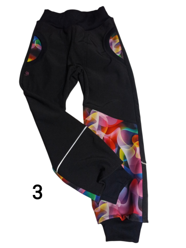 Softshellové kalhoty  vs fleecemel , 116 a 122