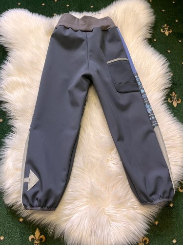 Softshellové kalhoty  vel 122 modré