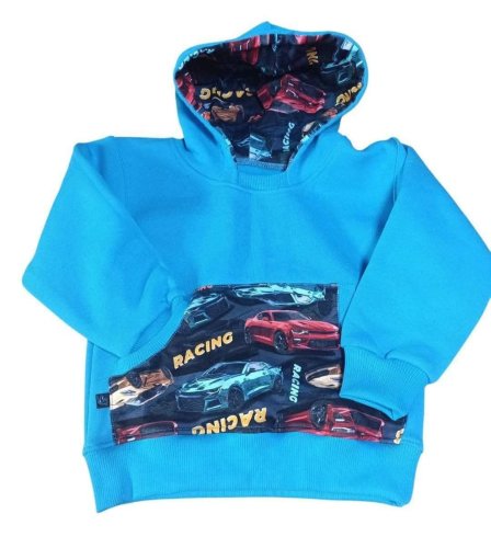 Hřejivá mikina - auta