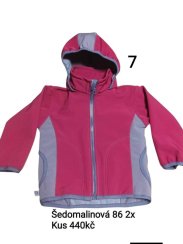 Červená softshellová bunda vel. 86