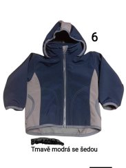Modrá softshellová bunda vel. 86