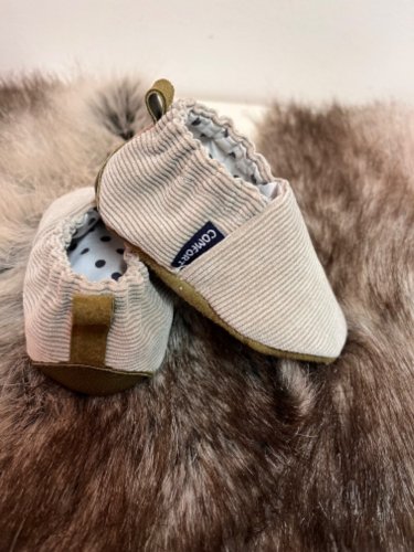 Dětské capáčky s koženou podrážkou