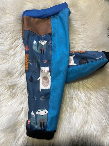 Soft kalhoty vel.86 modré