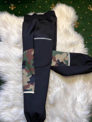 Softshellové kalhoty  vel 122 černé