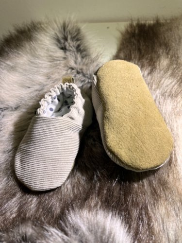 Dětské capáčky s koženou podrážkou