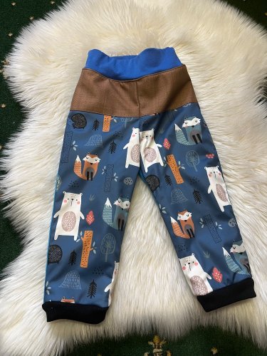 Soft kalhoty vel.86 modré