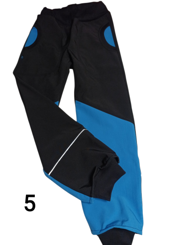 Softshellové kalhoty  vs fleecemel , 116 a 122