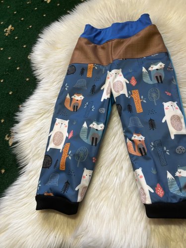 Soft kalhoty vel.86 modré